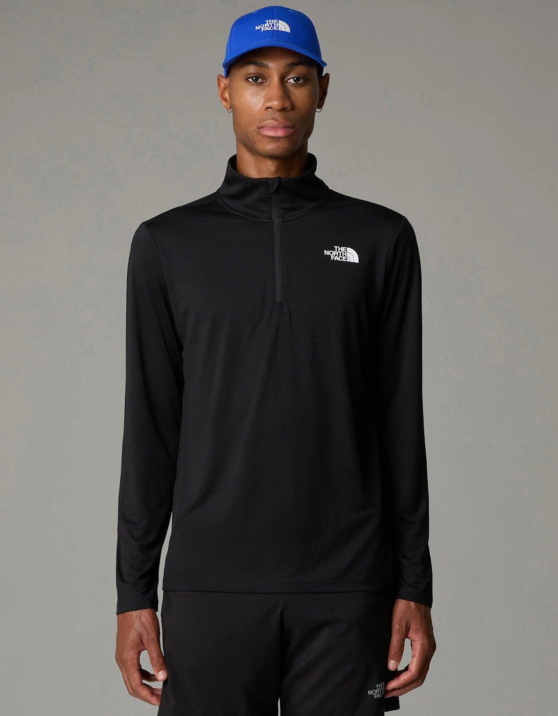 Mens 24/7 1/4 Zip Tee - Black, 2 of 1