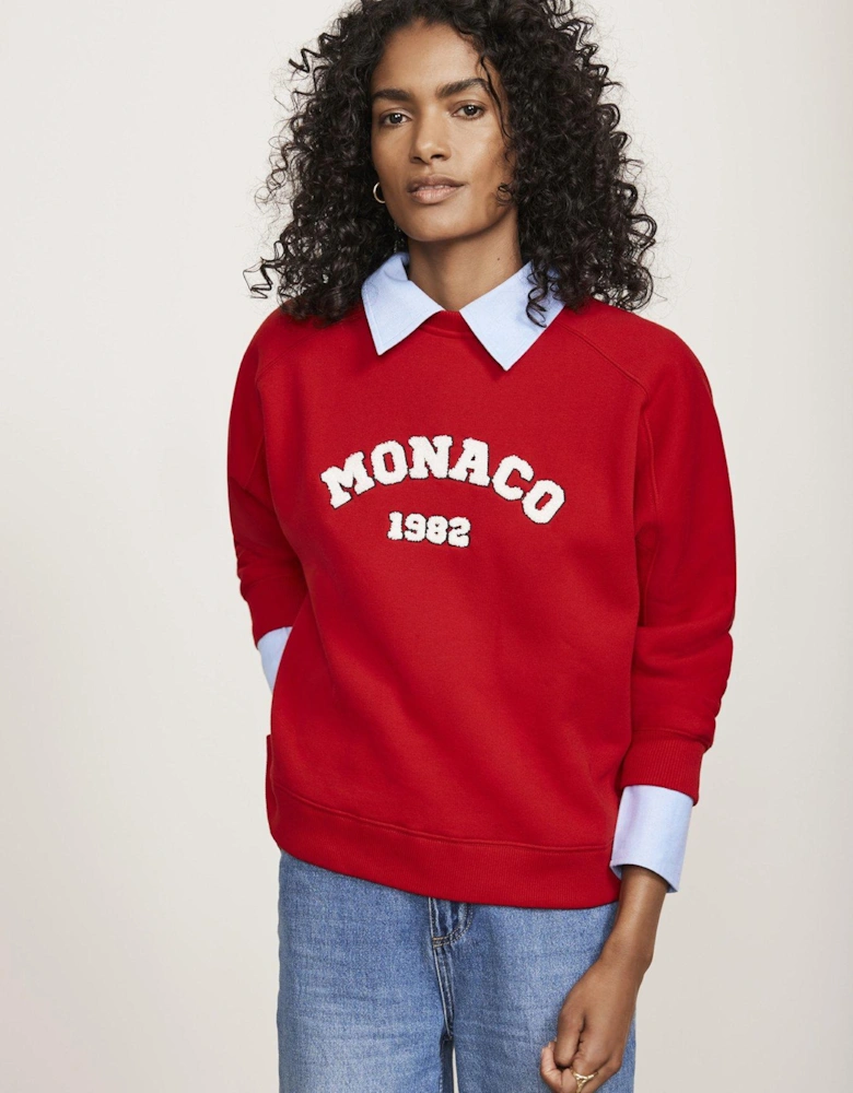 Monaco Graphic Sweat - Red