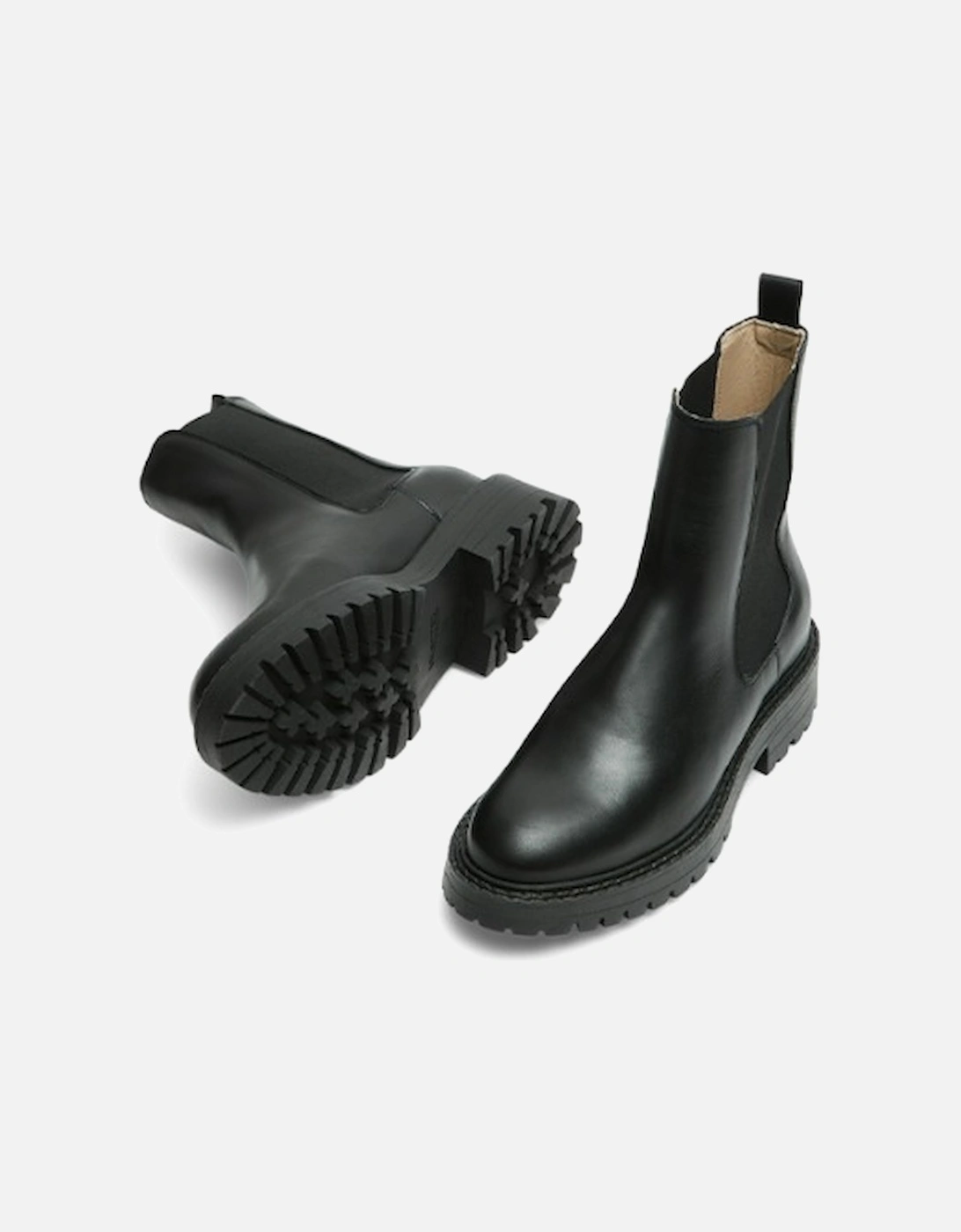 Femme Vilma Leather Chelsea Boot Black