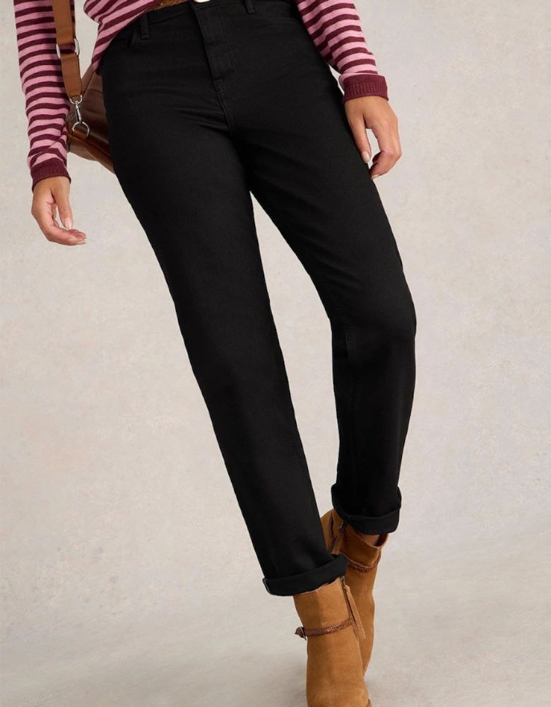 Women's Taylor Straight Jean Black Denim