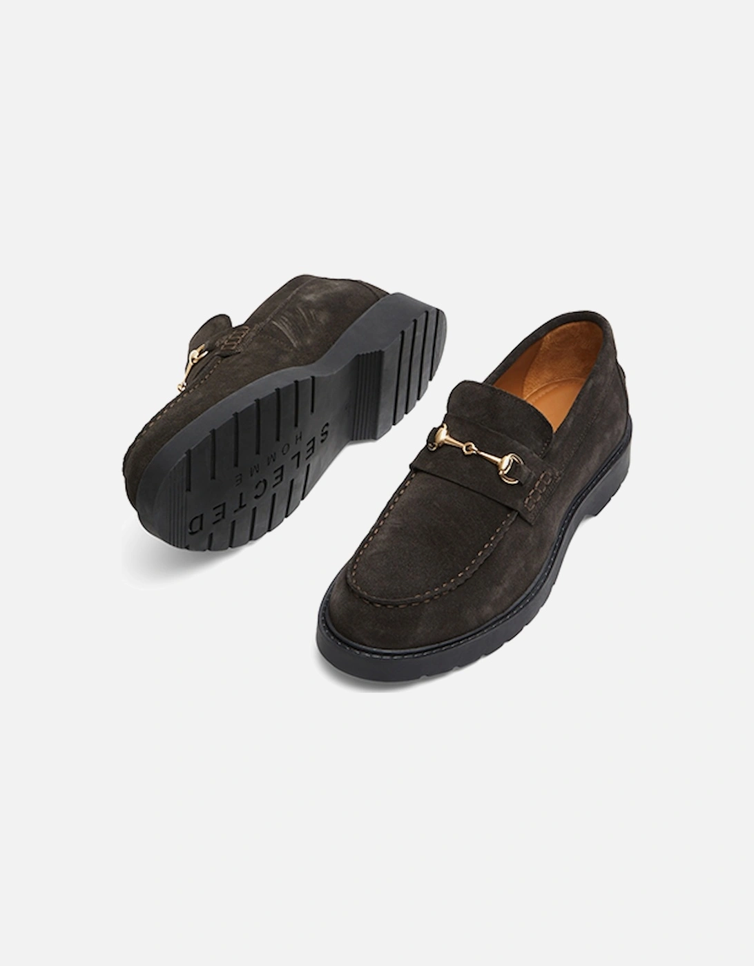 Homme Tim Suede Horsebit Loafer Demitasse