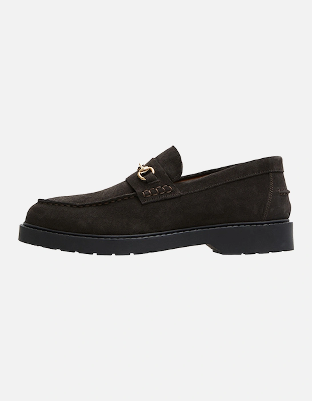 Homme Tim Suede Horsebit Loafer Demitasse