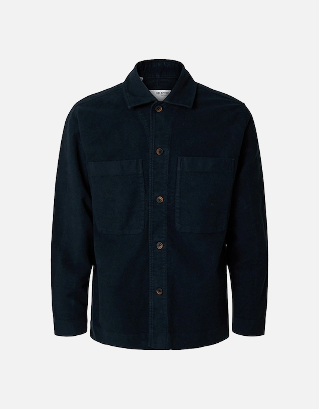 Homme Bent Moleskin Long Sleeve Shirt Sky Captain