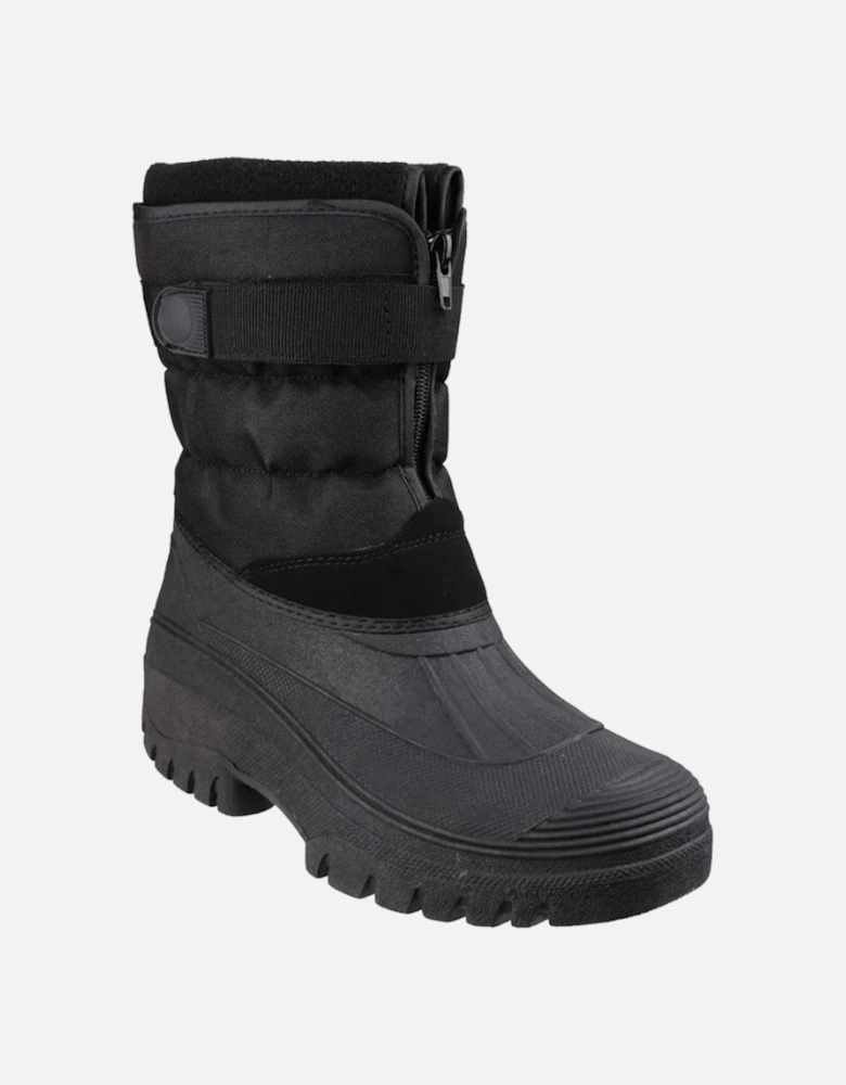 Women's Chase Touch Fastening and Zip up Winter Boots Black