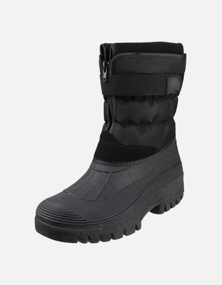 Women's Chase Touch Fastening and Zip up Winter Boots Black