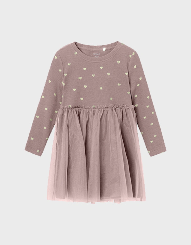 Mini Nadja Long Sleeve Dress Deauville Mauve