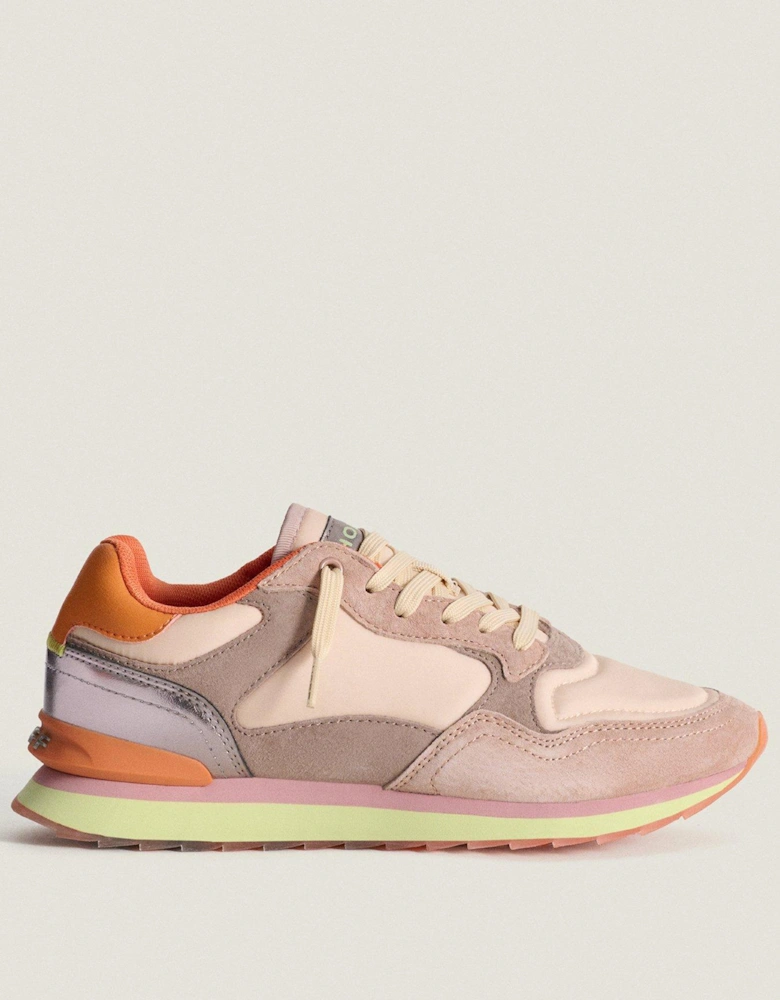 Womens City Cagliari Trainers - Beige/orange