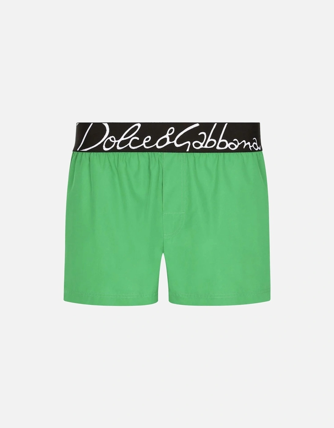 Branded Waistband Swim Shorts Green, 5 of 4