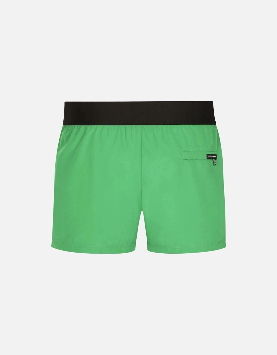 Branded Waistband Swim Shorts Green