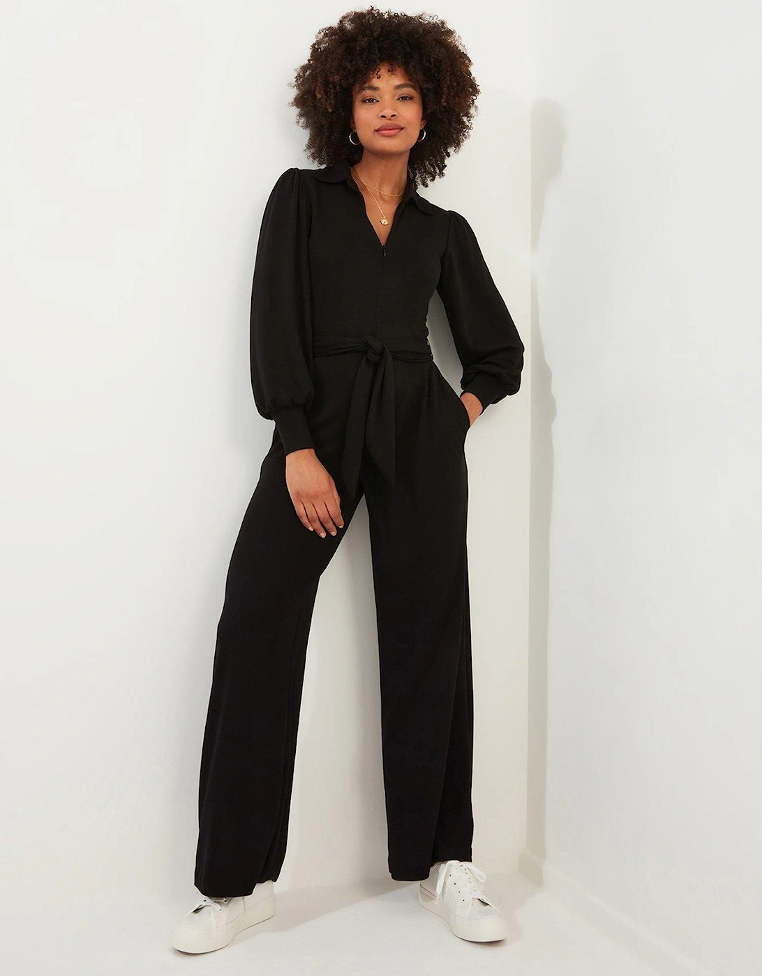 Zipped Jumpsuit - Black, 2 of 1