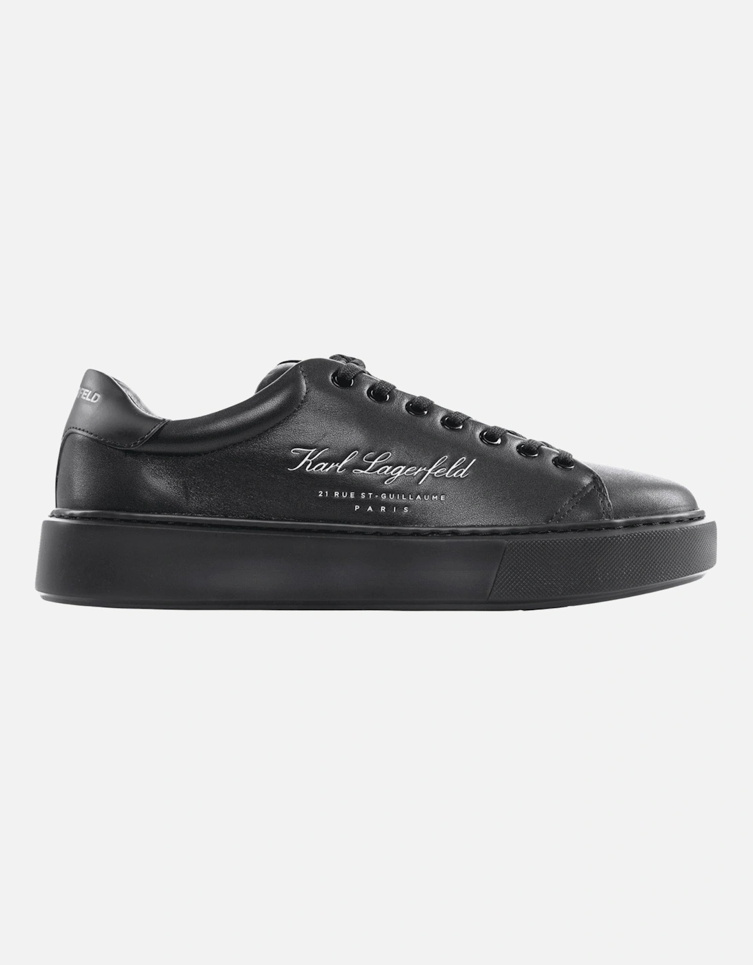 Signature Logo Black Lace Up Sneaker, 4 of 3