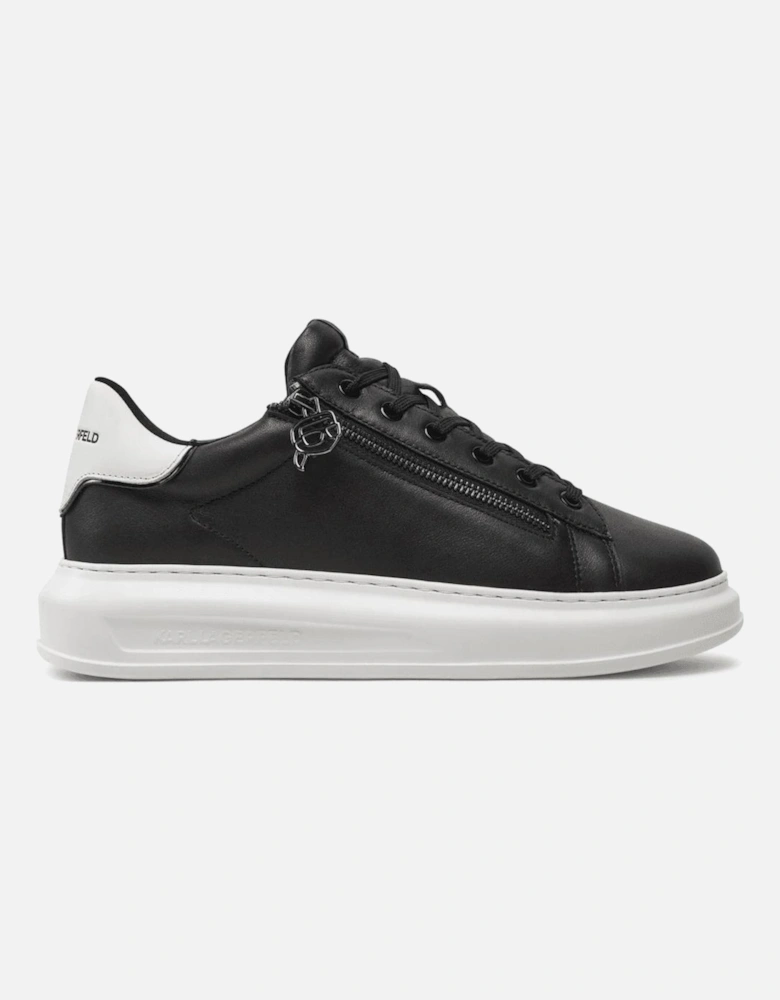 Kapri Zipper Leather Black/White Sneaker