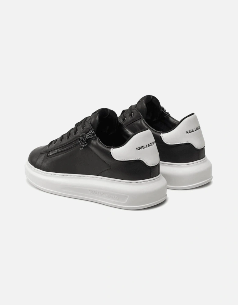 Kapri Zipper Leather Black/White Sneaker