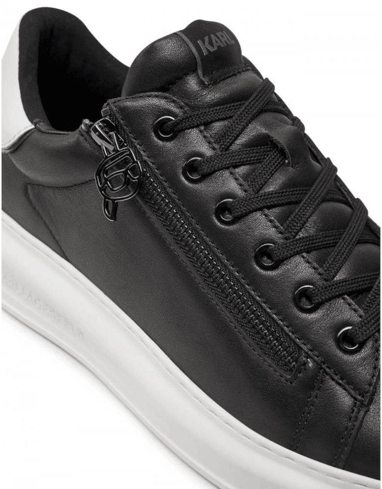 Kapri Zipper Leather Black/White Sneaker