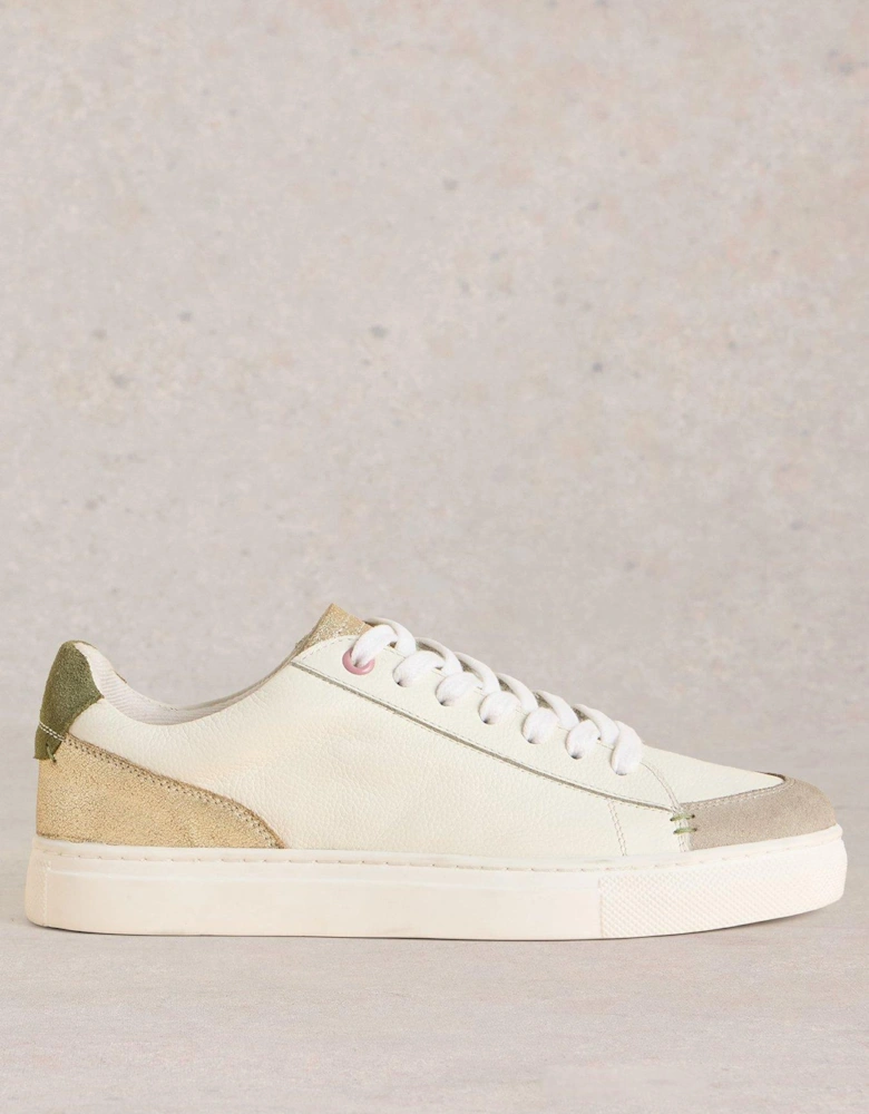 Toni Leather Trainer - White