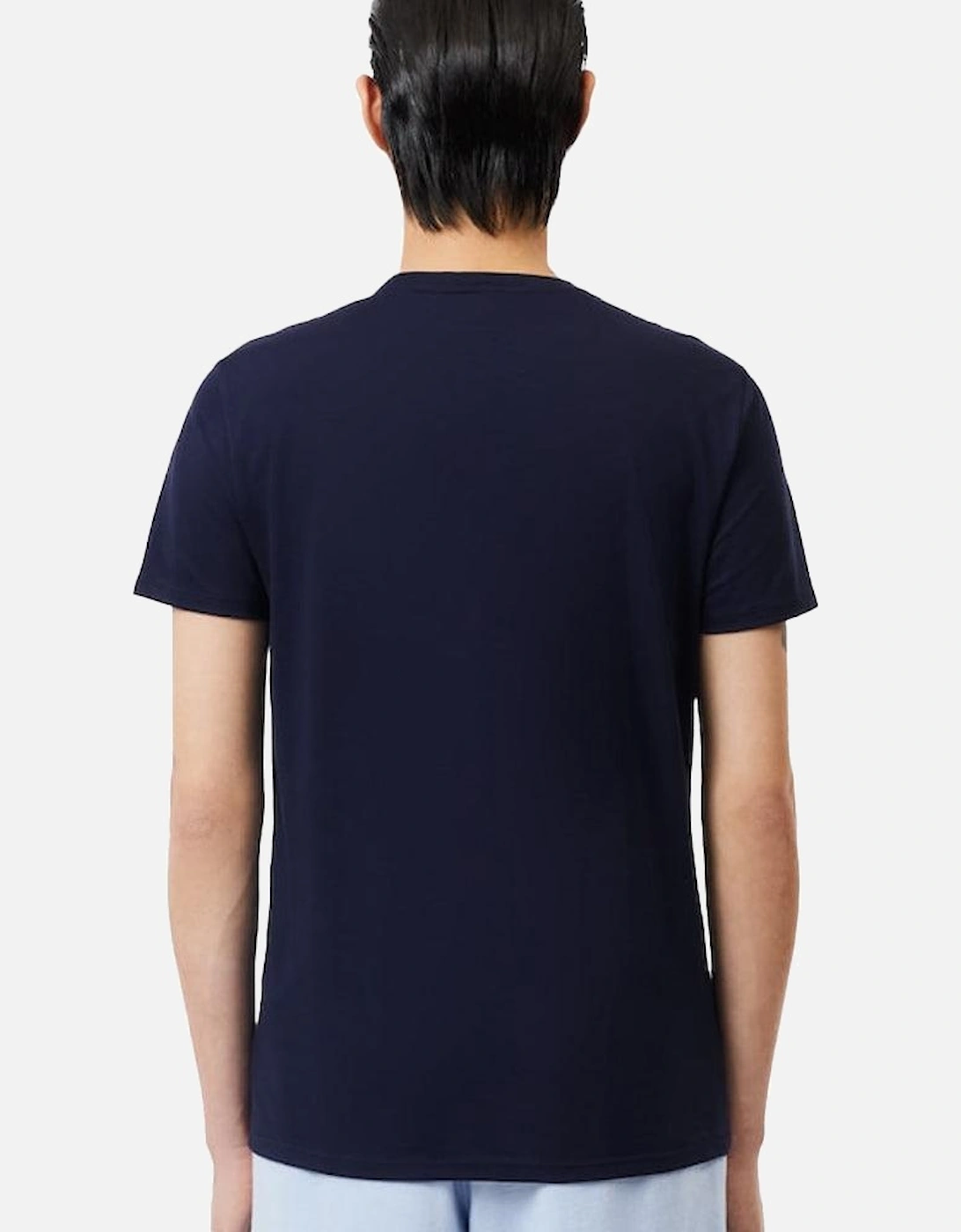 Cotton Pima Crew Neck T-Shirt Navy Blue