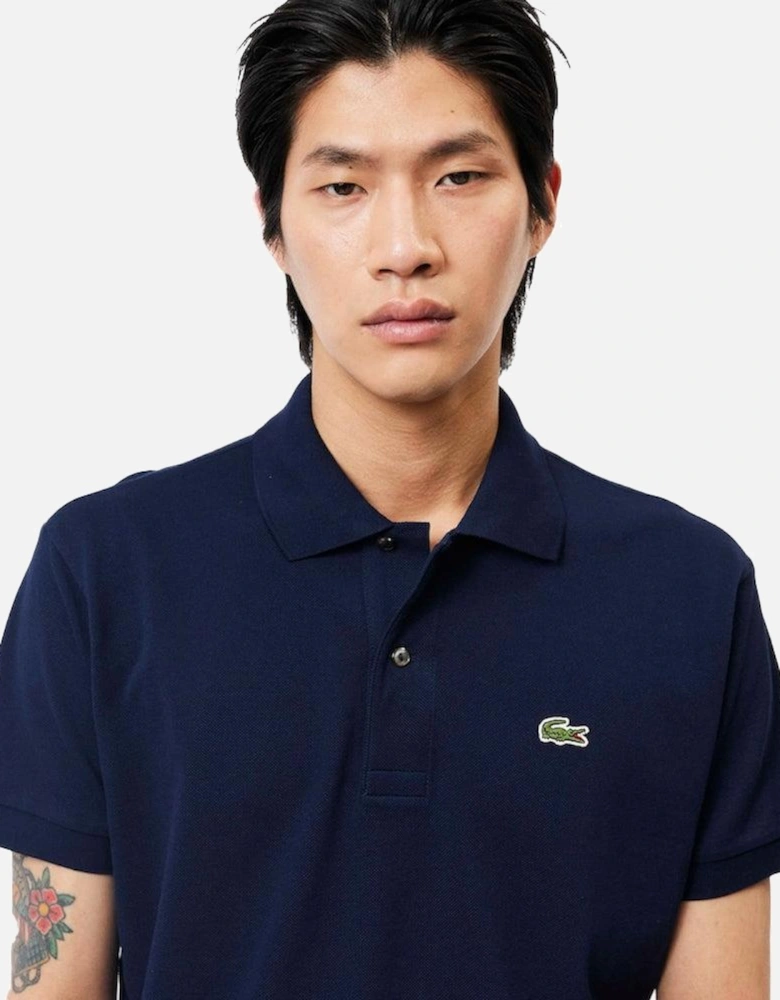 Classic Fit Polo Shirt Navy Blue