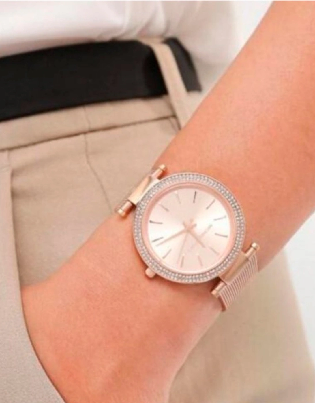 MK3369 Darci Rose Gold Ladies Watch