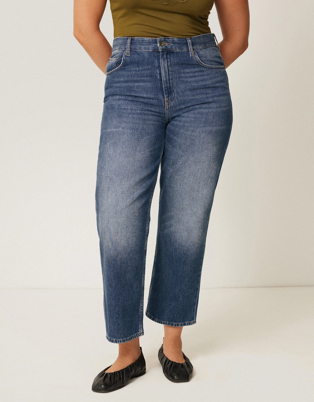 Delmont Cropped Tapered Jean | Blue, 2 of 1