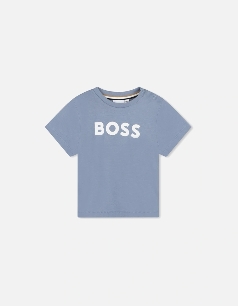 BOSS BABY/TODDLER SLATE BLUE T SHIRT J51298