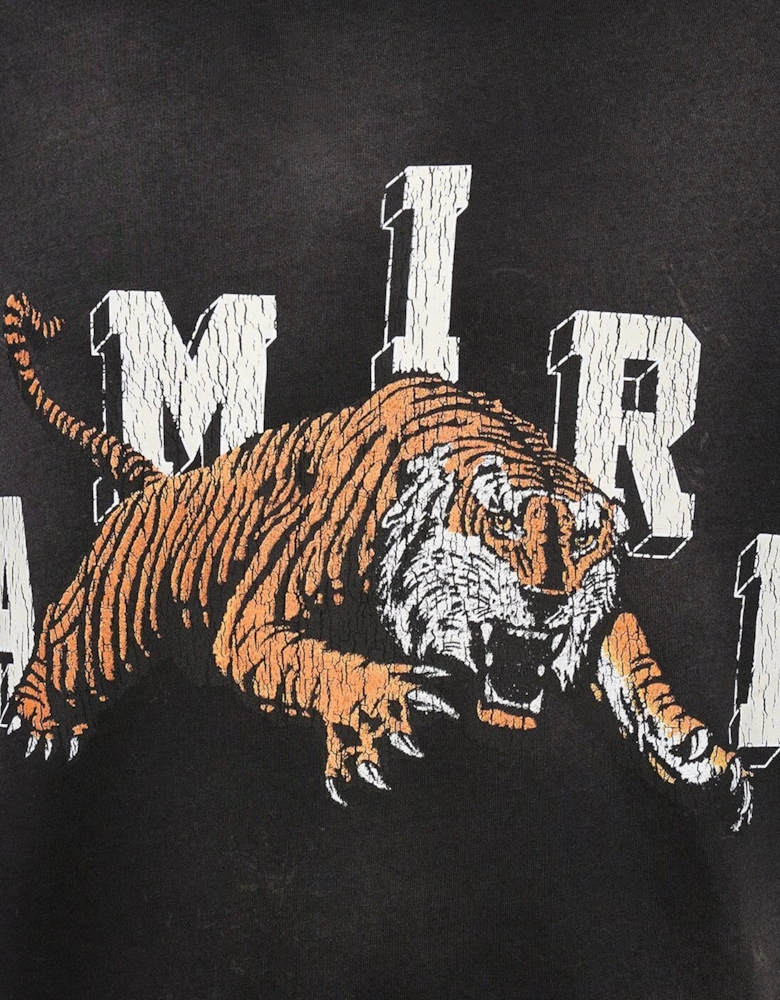 Vintage Tiger Logo T-Shirt in Black