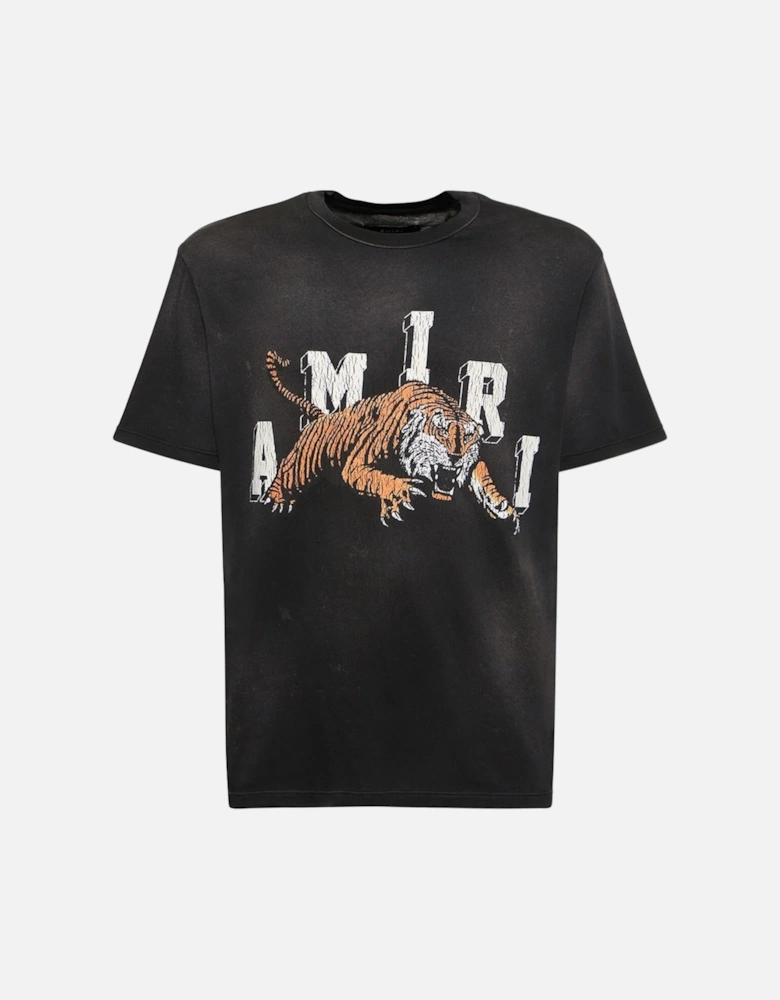 Vintage Tiger Logo T-Shirt in Black