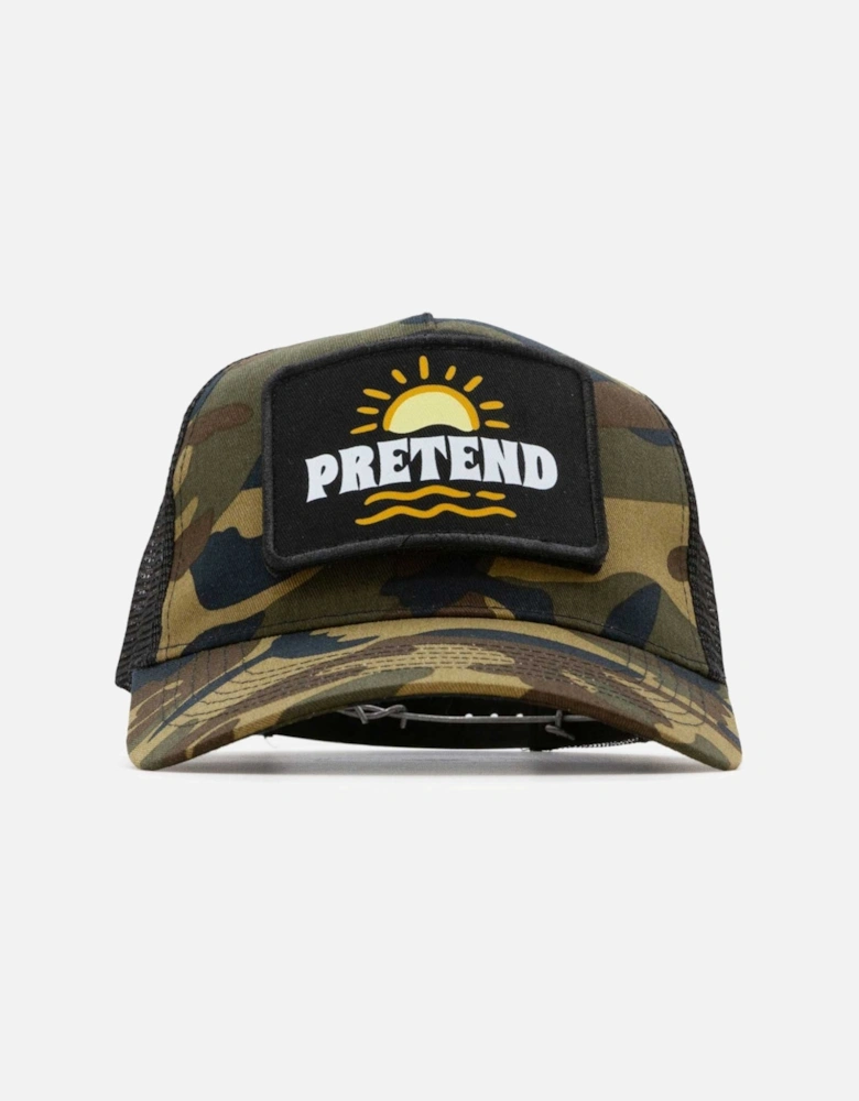 Pretend Surf Club Patch Trucker Cap - Jungle Camo