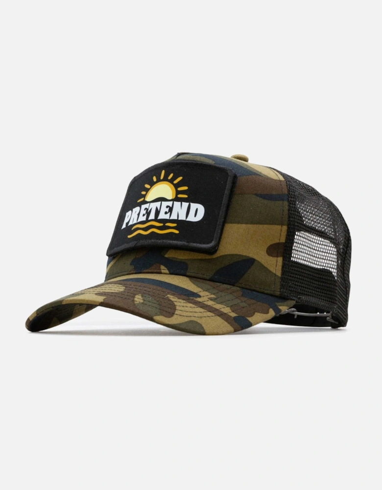 Pretend Surf Club Patch Trucker Cap - Jungle Camo