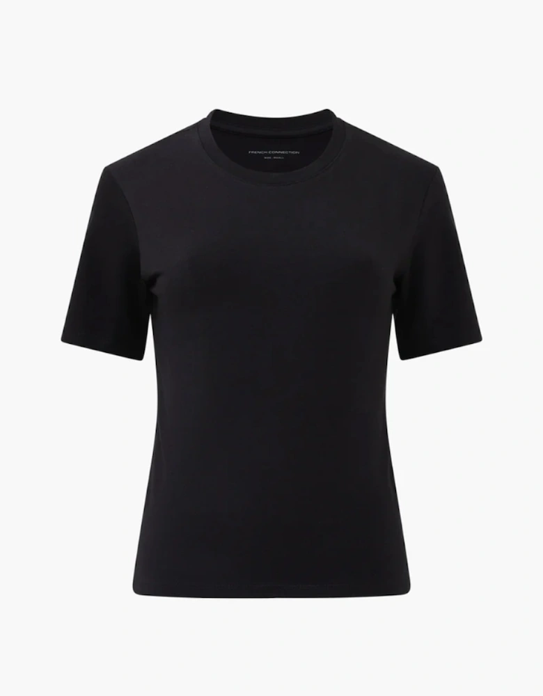 Rallie Cotton Short Sleeve Crew Black