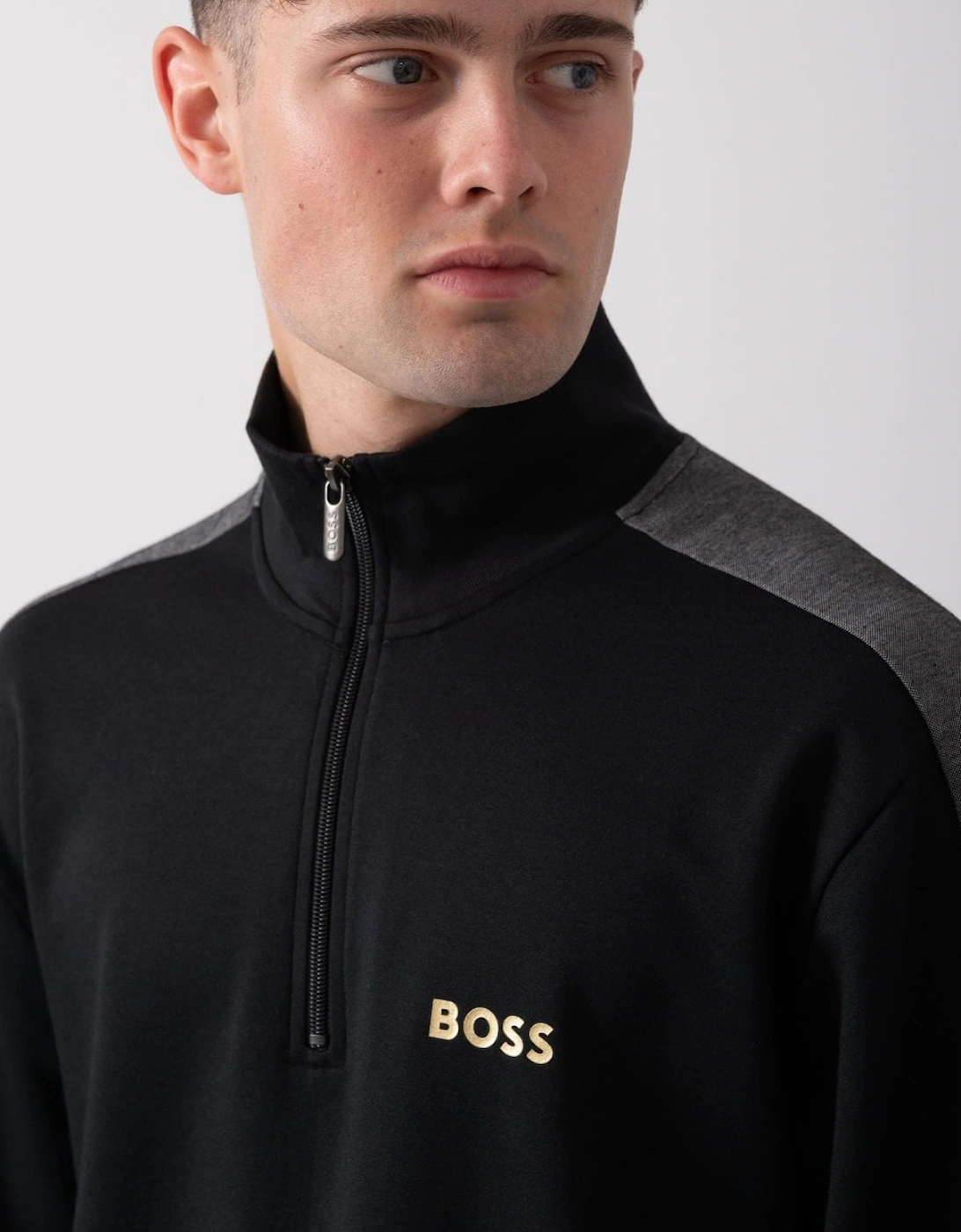 BOSS Orange Mens 1/4 Zip Loungewear Tracksuit Jacket