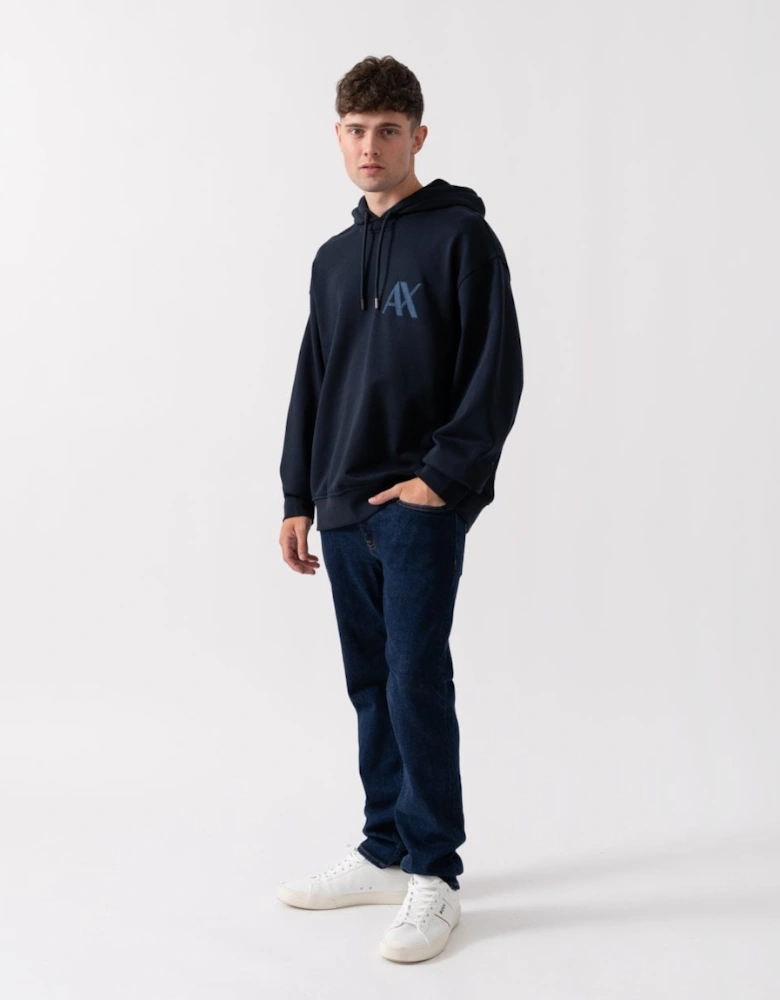 Mens Pullover Monogram Logo Hoodie