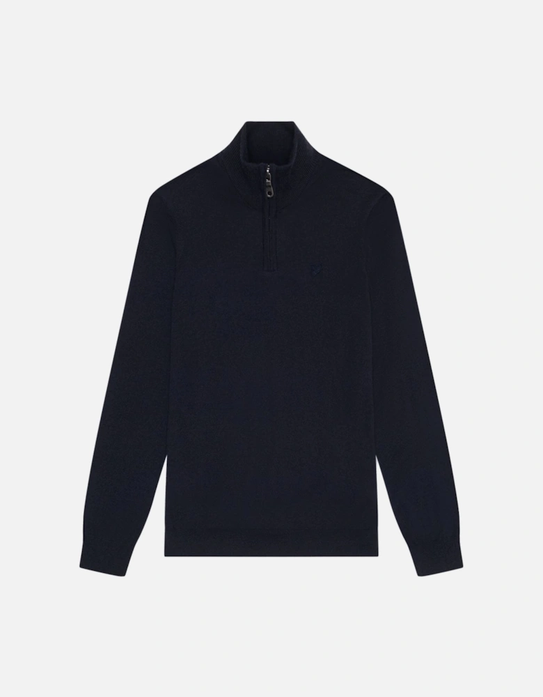 Lyle & Scott Tonal Eagle Merino Mens Quarter-Zip Jumper