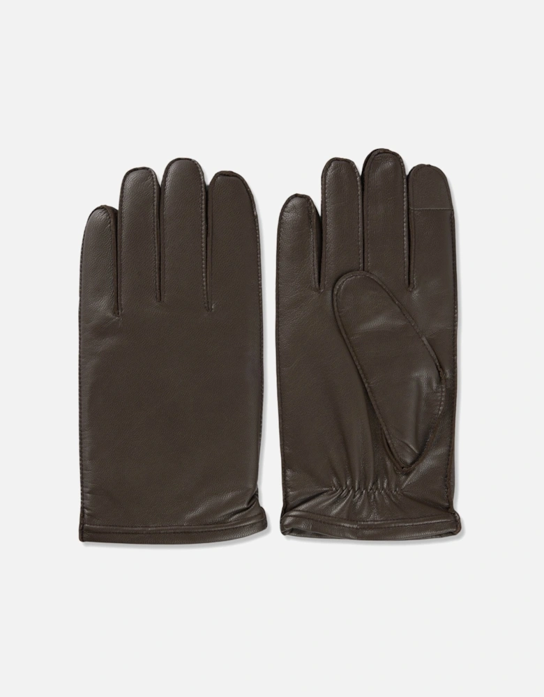 Kranton Leather Gloves Brown