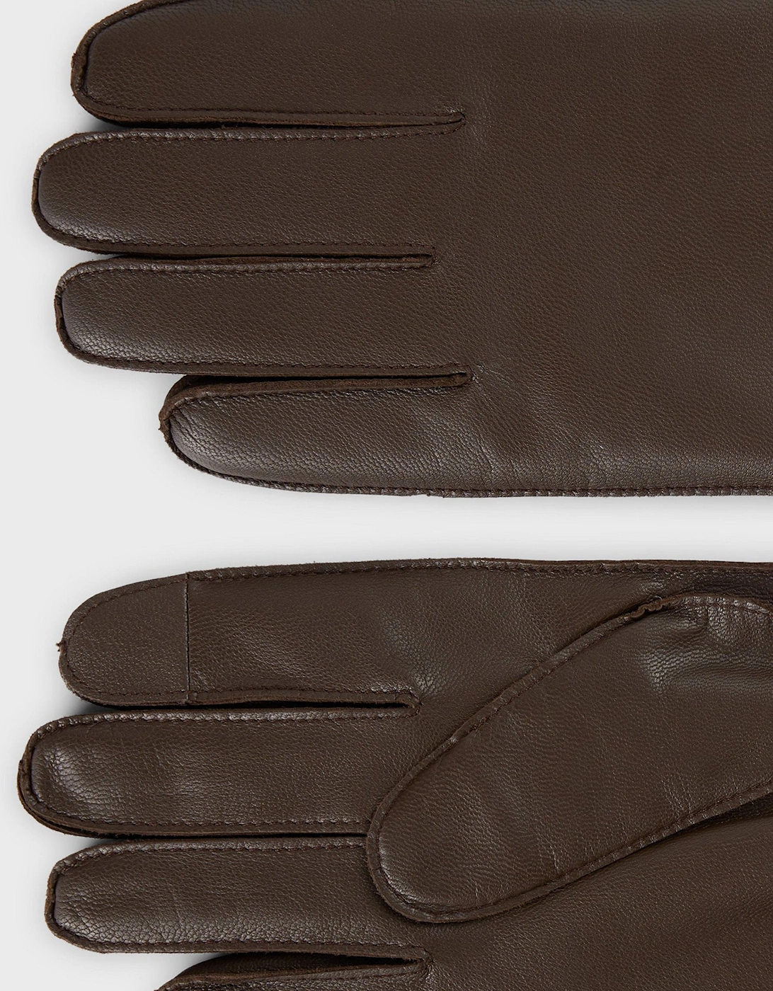 Kranton Leather Gloves Brown