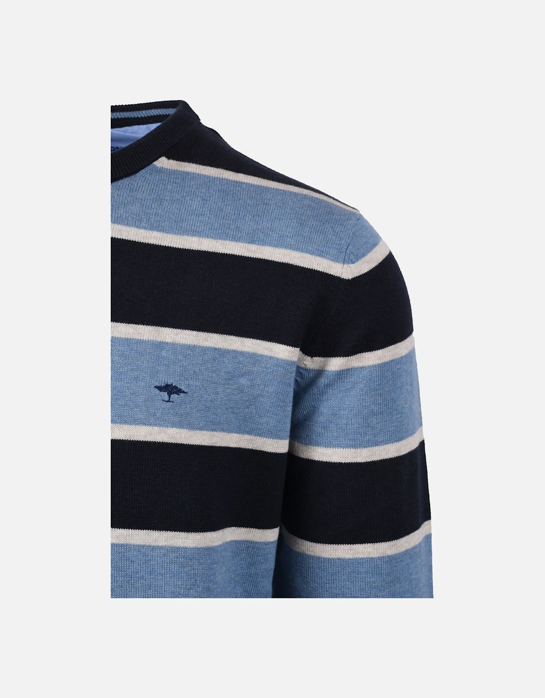 Fynch-hatton Crew Neck Knitwear Cloud Blue