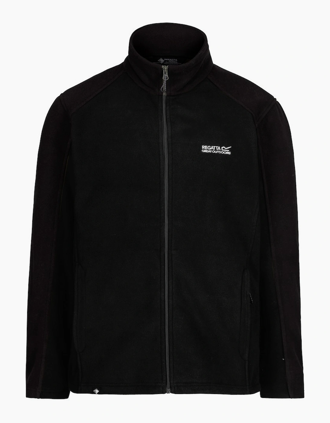 Men's Regatta Great Outdoors Mens Hedman II Two Tone Full Zip Fleece Jacket - Black - Size: XL