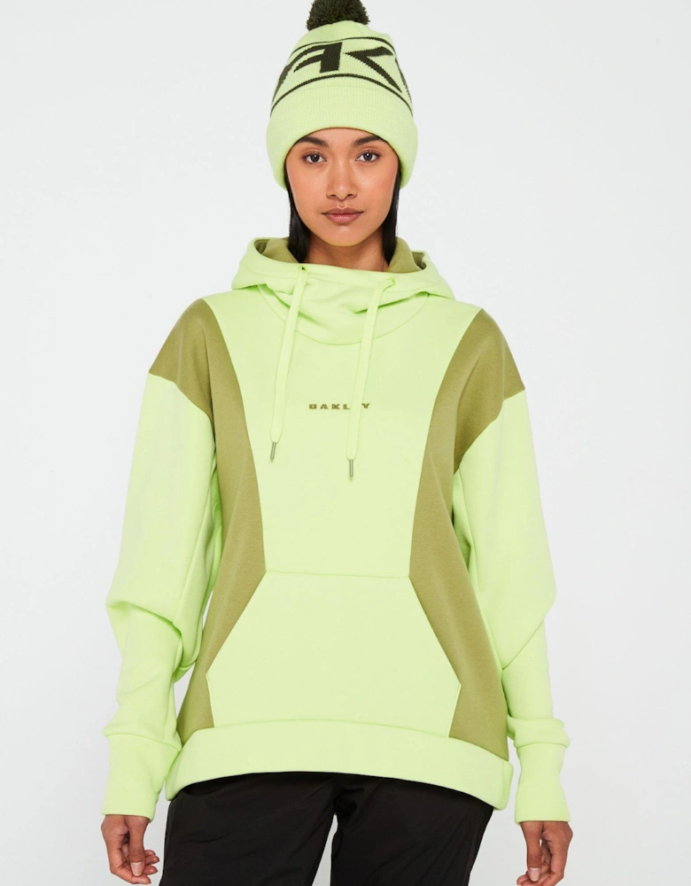 Women's Rosy RC Water Repellent Fleece Ski Hoodie - Light Green