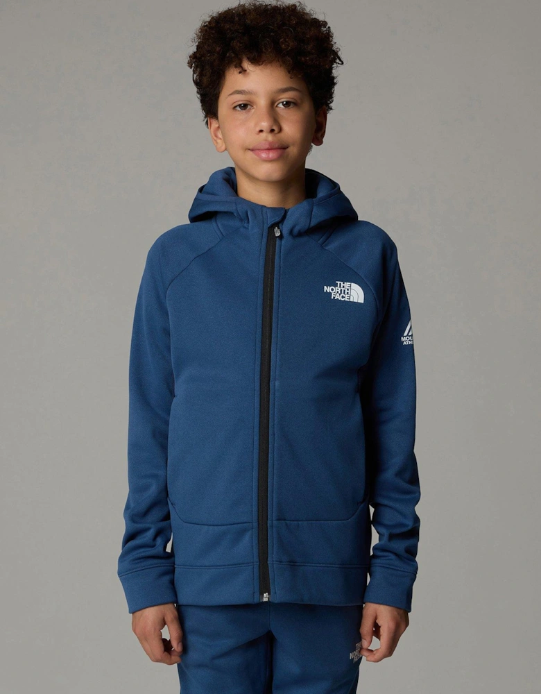 Junior Boys Mountain Athletics Full Zip Hoodie - Navy