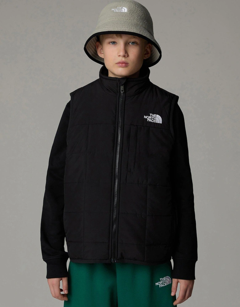 Junior Boys Reversible Shasta Vest - Black