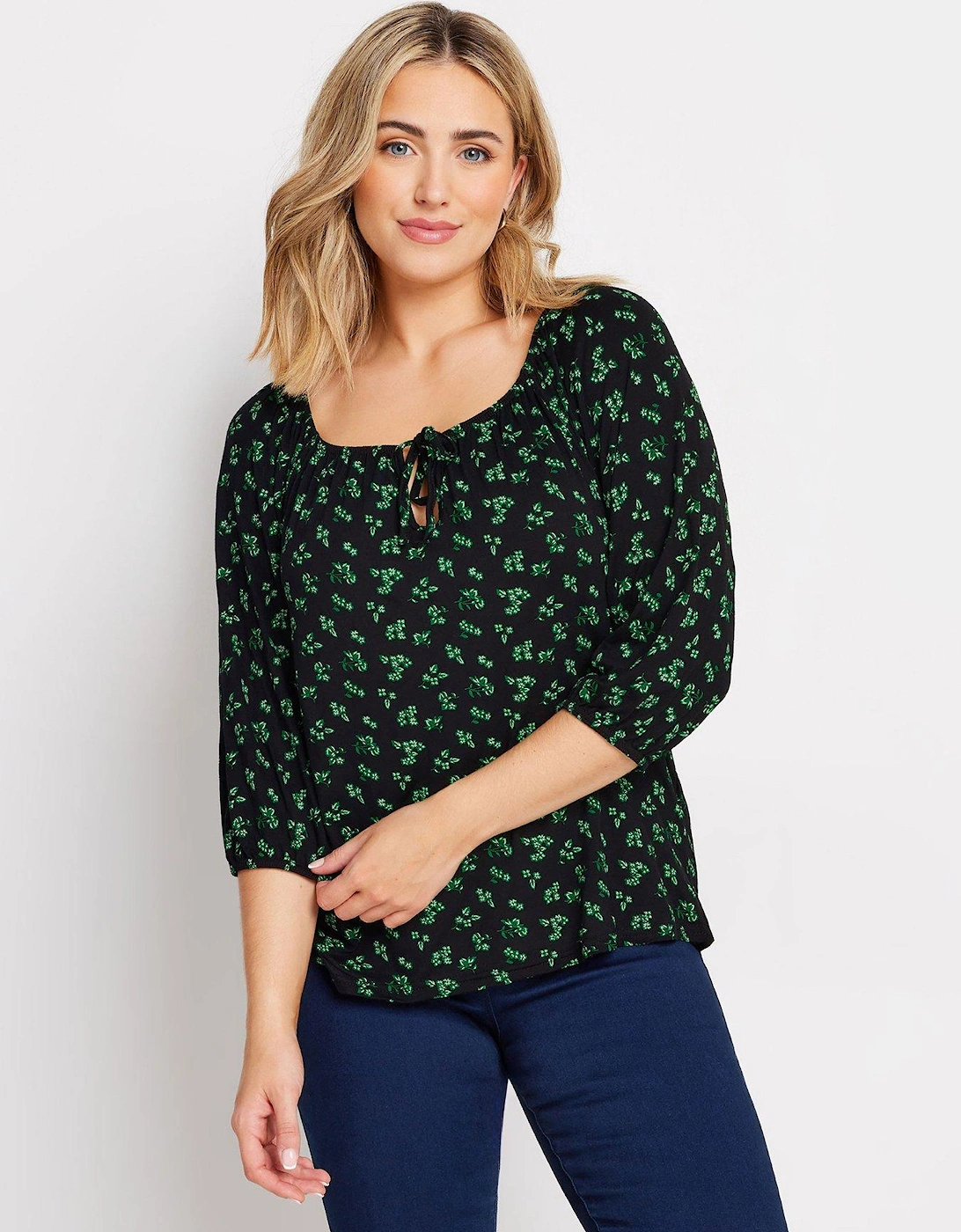 Leaf Floral Keyhole Front Top, 2 of 1