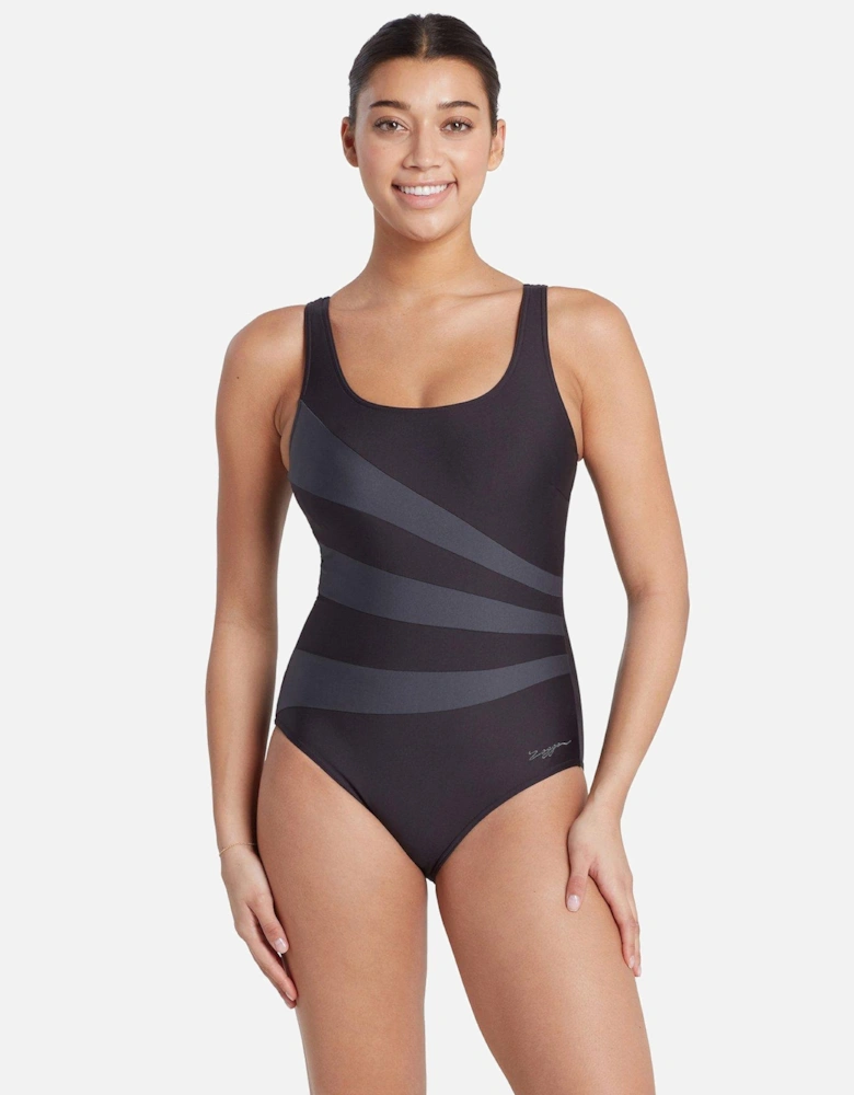 Sandon Scoopback Swimsuit - Black