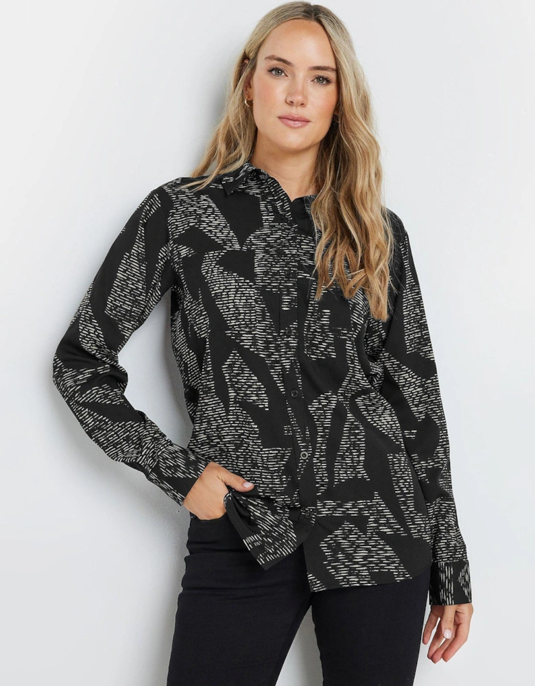 Tall Dash Long Sleeve Shirt - Black