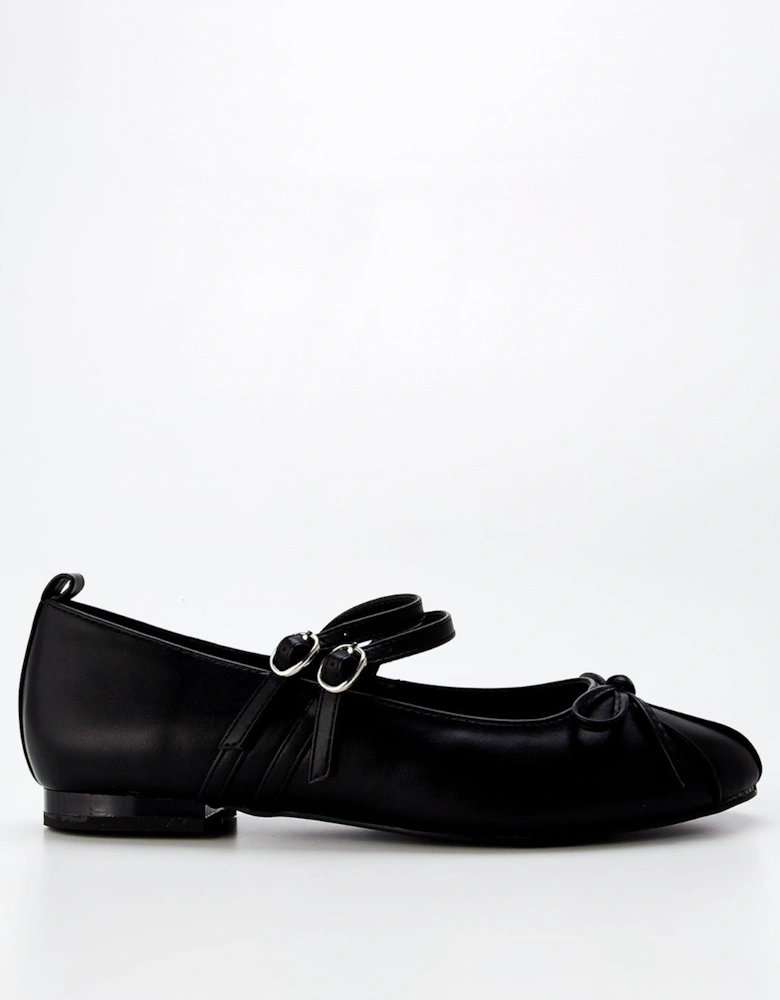 Wide Fit Idol Mary Jane Shoe - Black