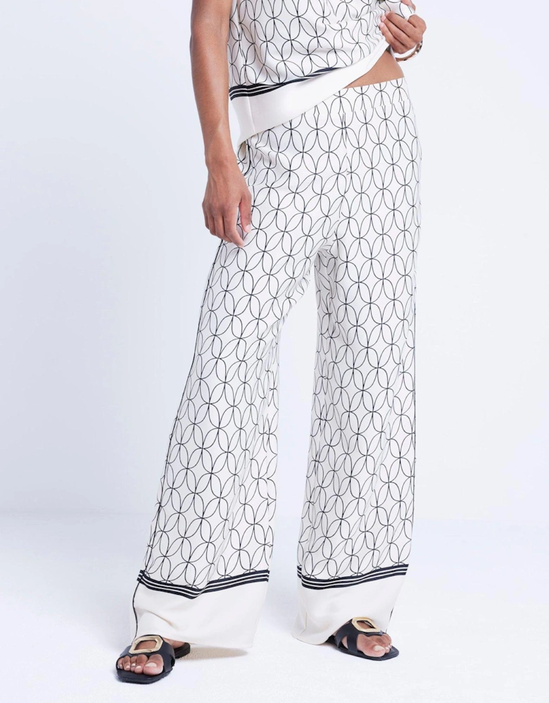 Plazzo Wide Leg Trouser - White