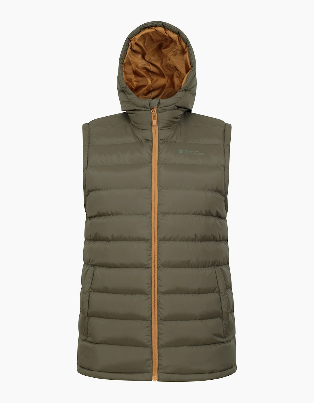 Mountain Warehouse Men's Green Seasons Hooded Padded Gilet - Size 38/Regular