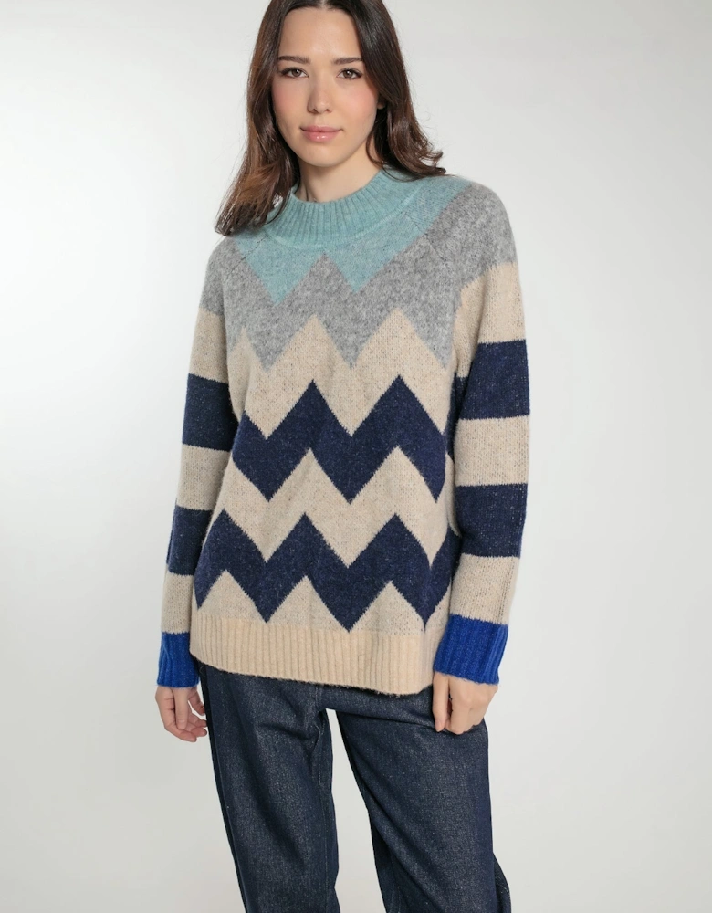 ANDREA JUMPER IN NAVY MIX