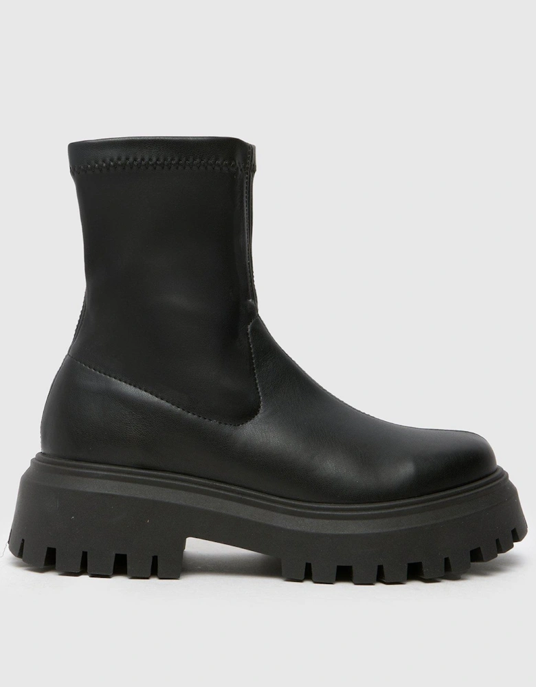 Amiyah Chunky Sock Boot - Black