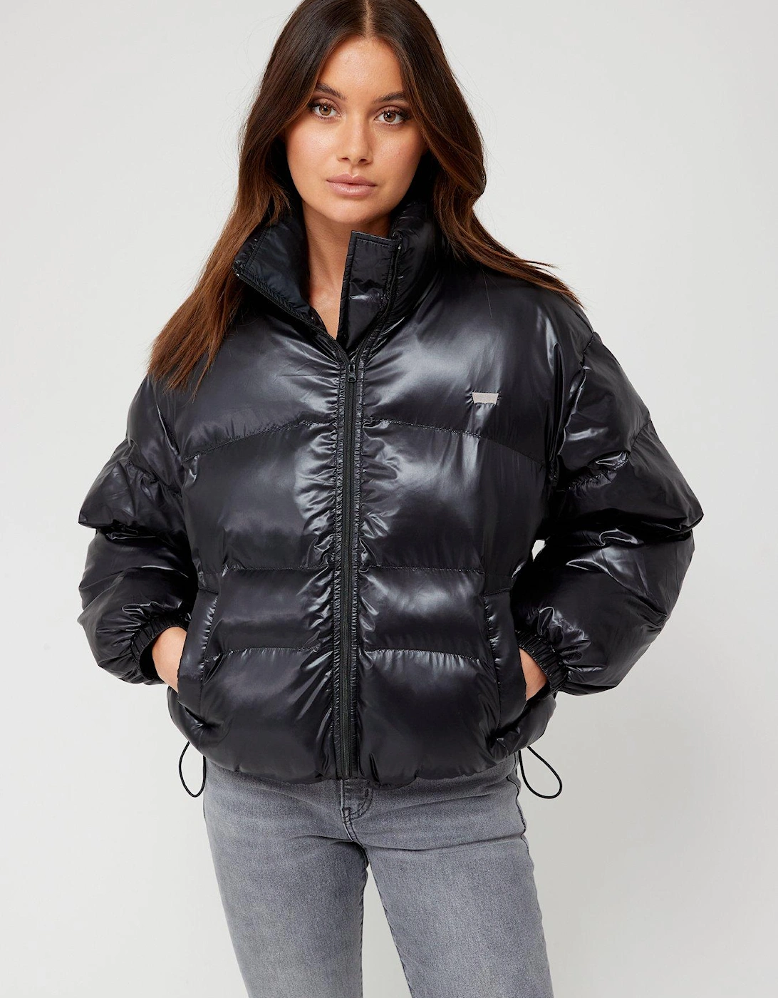 Retro Puffer Coat - Caviar Black, 6 of 5