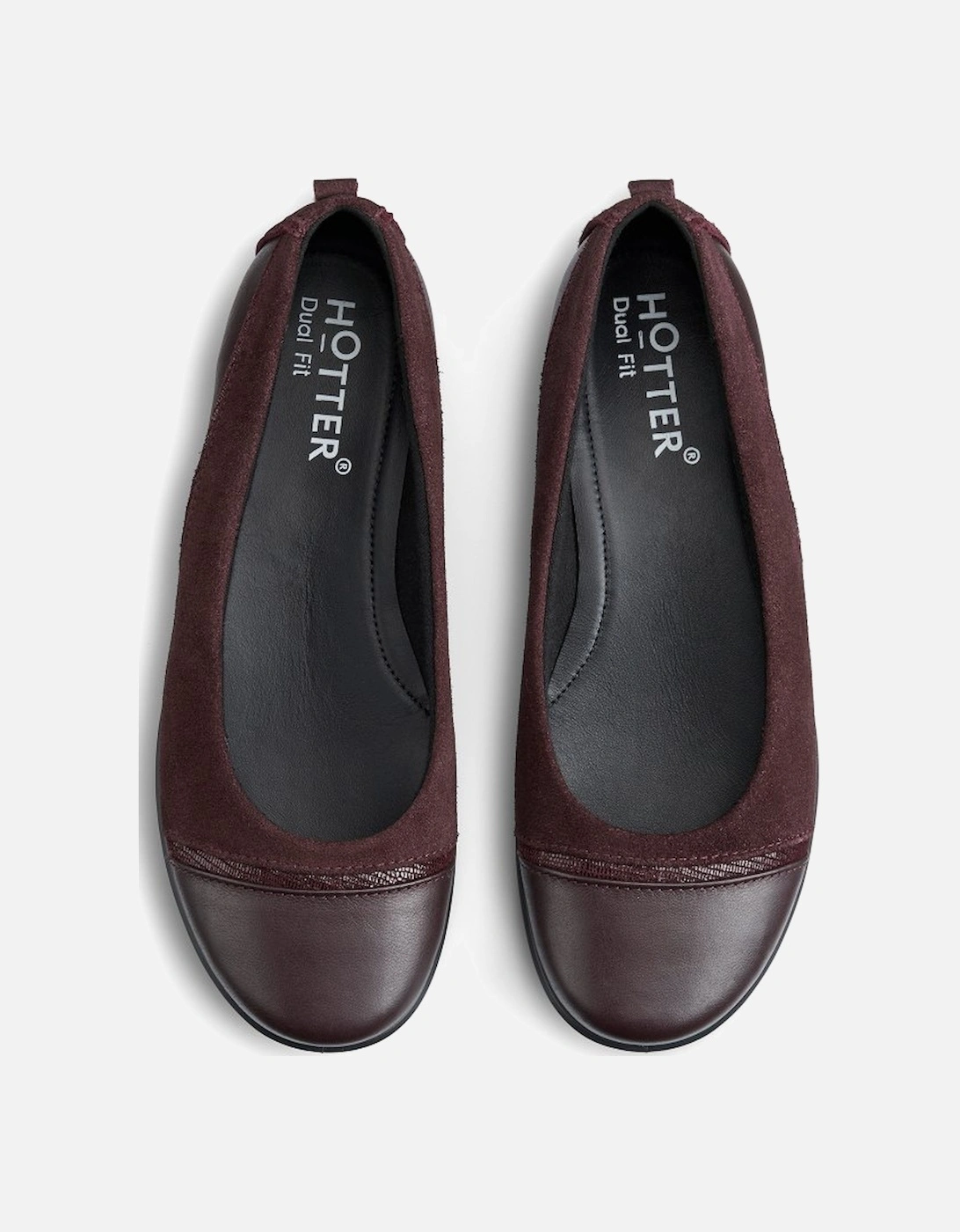 Wren Womens Wide Fit Ballet Pumps