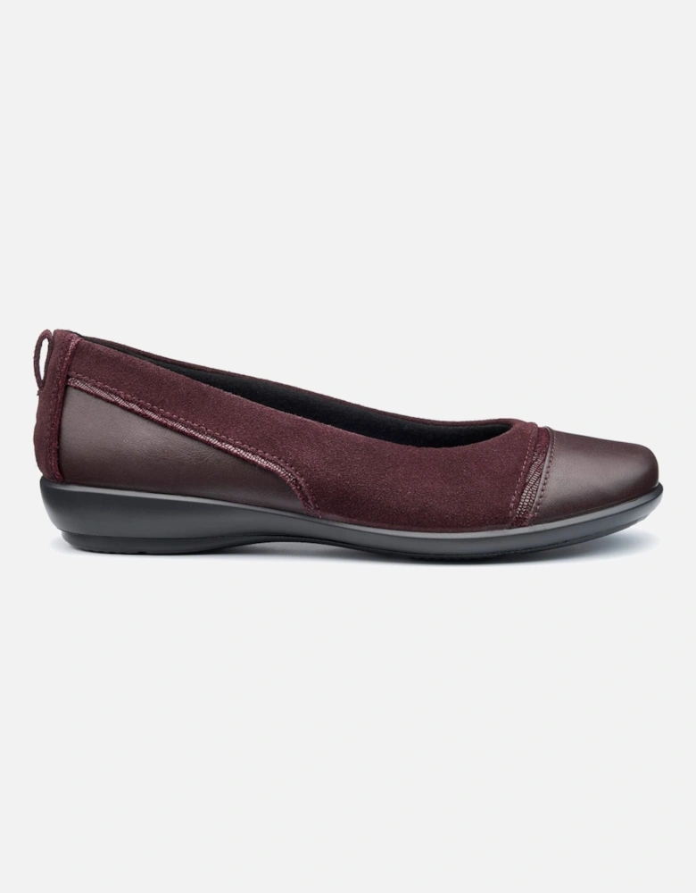 Wren Womens Wide Fit Ballet Pumps